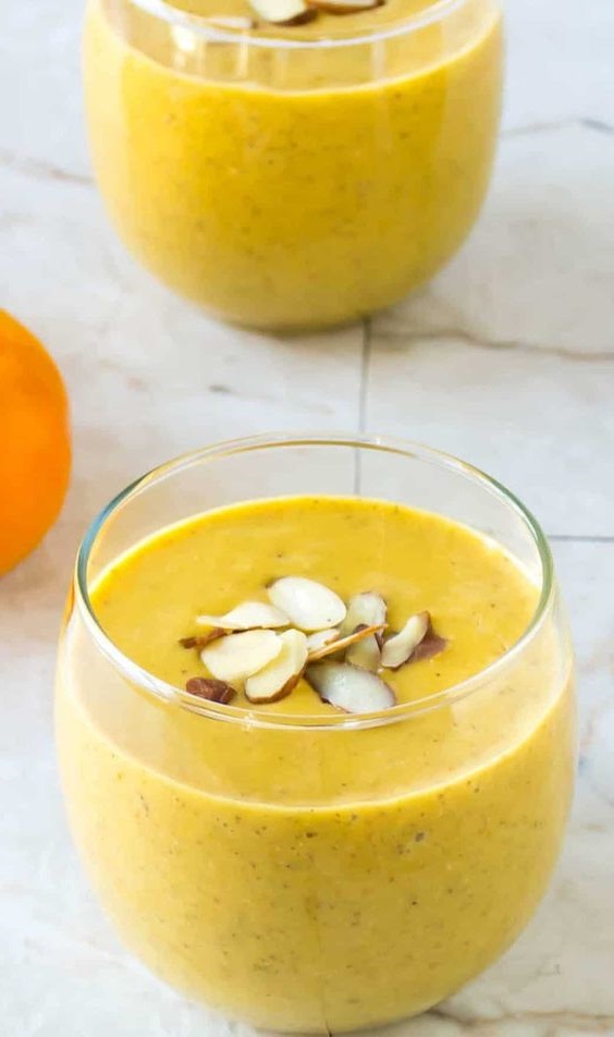 pumpkin apricots orange smoothie