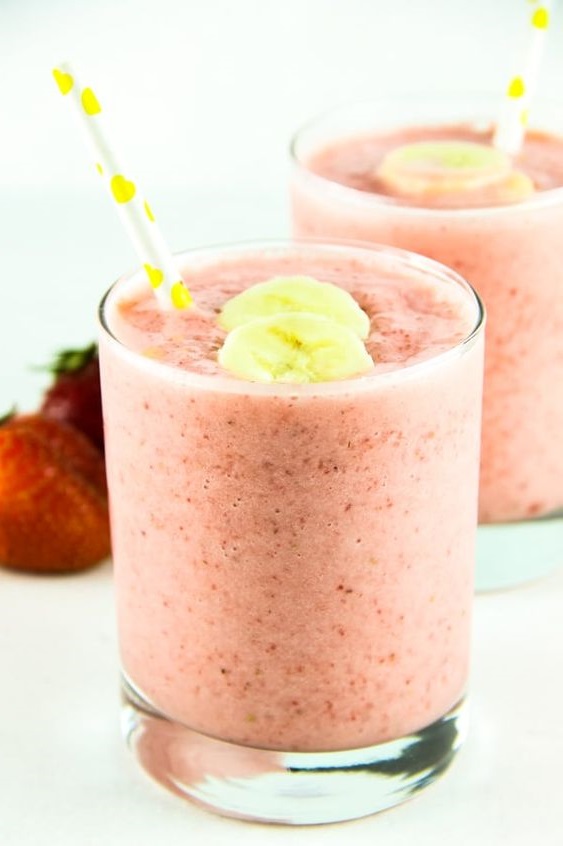 strawberry and banana smoothie